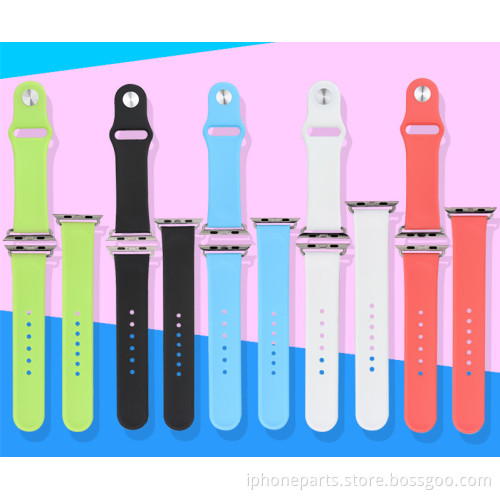Silicone Bracelet for Apple Watch Parts